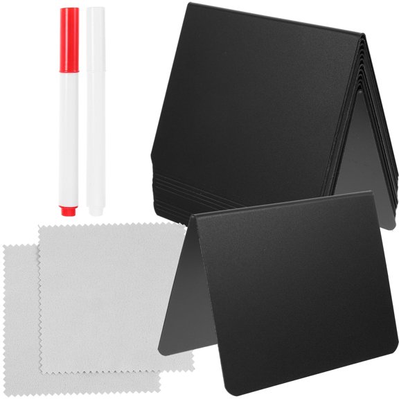 Luxshiny 1 Set Mini Tabletop Chalkboard Sign Plastic Writing Board Simple Design for Weddings Back to School