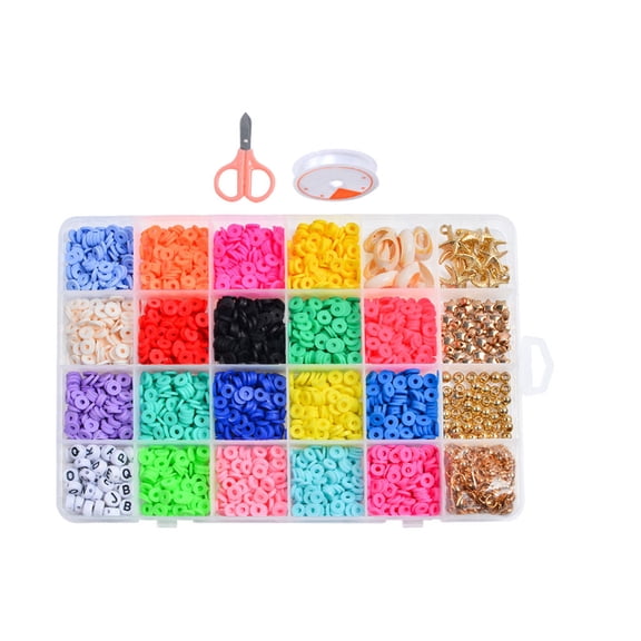 Luxshiny 1 Set Polymer Clay Beads Assorted Color for Women DIY Jewelry Accessories