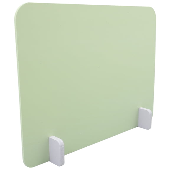 Luxshiny 1 Set Sneeze Guard For Desk Light Green PVC Wood Plastic Composite For Office Work