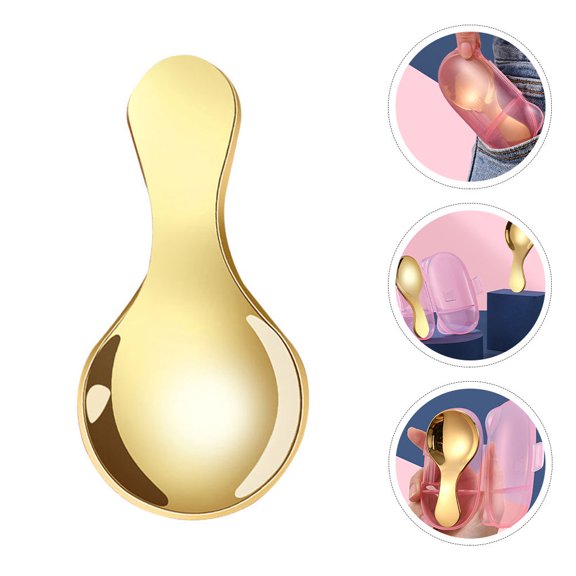 Luxshiny 1 Set Tea Scoop Stainless Steel Spoons Pink Cutlery Special Occasions Adults