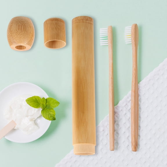 Luxshiny 1 Set Tooth Brush Holder for Bathroom Rustic Toothbrush Holder Container for Hotel