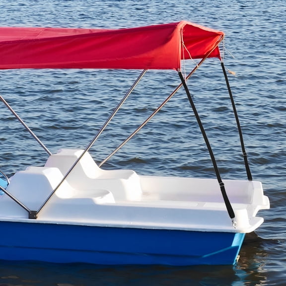 Luxshiny 1 Set Weatherproof Black Nylon Alloy Storm Straps for RV Awning, Camping Awning Tie-Downs