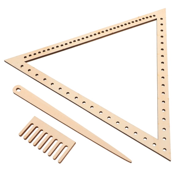 Luxshiny 1 Set Weaving Board Crafting Tools Beige Wood for Handmade Projects