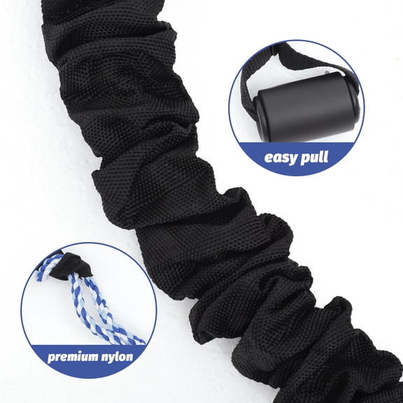 Luxshiny 1 Set of Chew Toys for Dogs Elastic Rope Black Interactive Toy Daily Entertainment