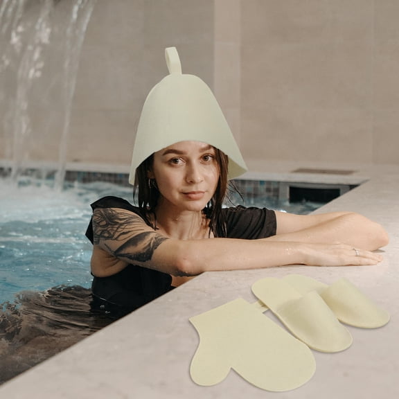 Luxshiny 1 Set of Felt Sauna Mat for Heat Insulation Sauna Accessories