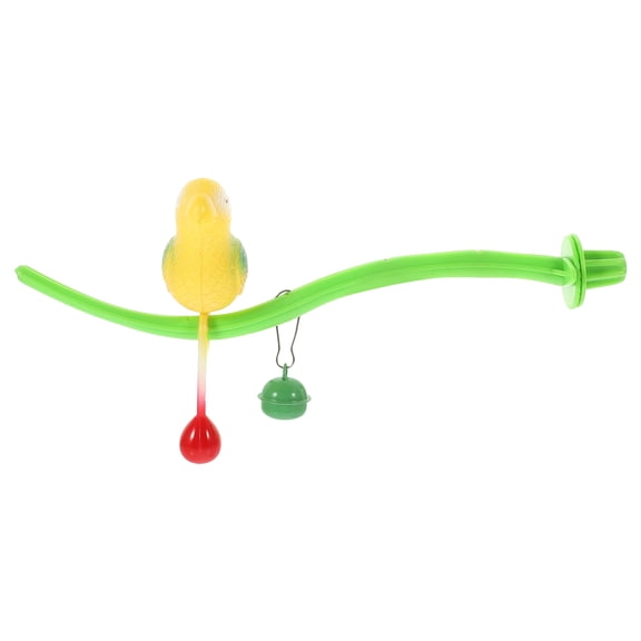 Luxshiny 1 Set of Plastic Bird Toy Green for Swinging and Playing