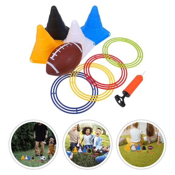 Luxshiny 1Set Toss Game Ring Throwing Plaything for Family Fun