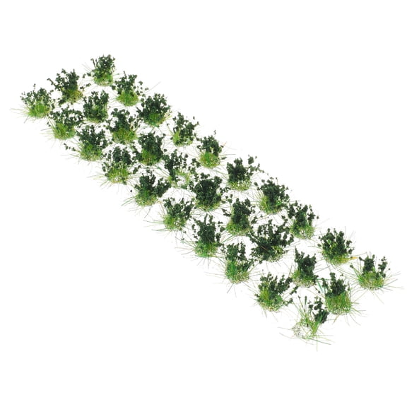 Luxshiny 1 Sheet Static Grass Model Plastic Tuft Realistic Style for Model Railway