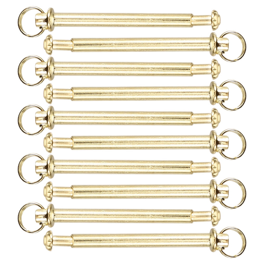 Metal Hand Accessory Luxshiny 10 Sets Hand Fan Repair Stainless Steel Golden Fastening ...