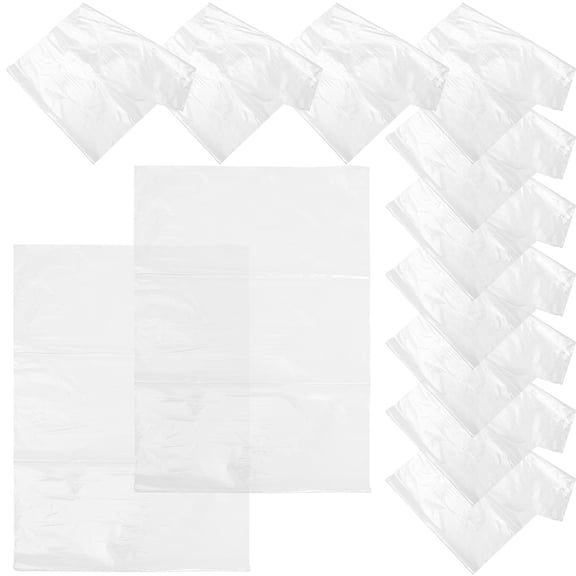 Luxshiny 100 Pcs PVC Transparent Packaging Bags for Baskets and Protective Packaging