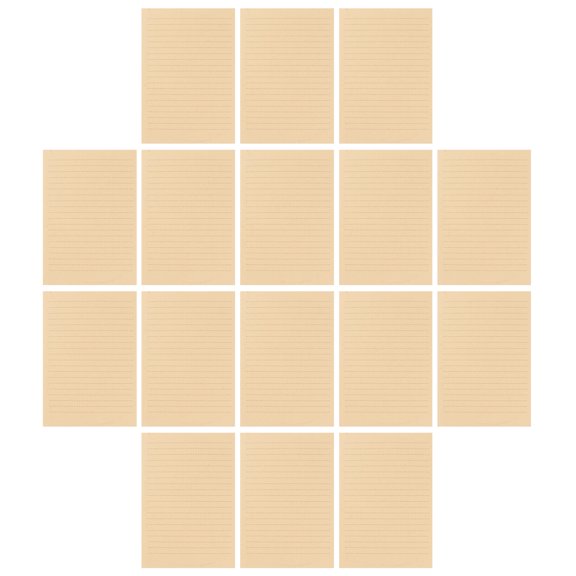 Luxshiny 100 Sheets Old Fashioned Vintage Kraft Paper Letter Writing Set Smooth Texture