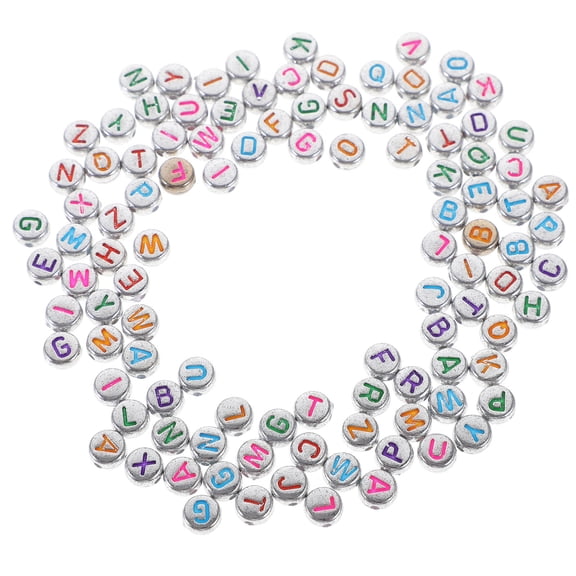 Luxshiny 1000 Pieces Multi-Color Acrylic Letter Beads for Jewelry Making, Crafting, Accessories and Beadwork