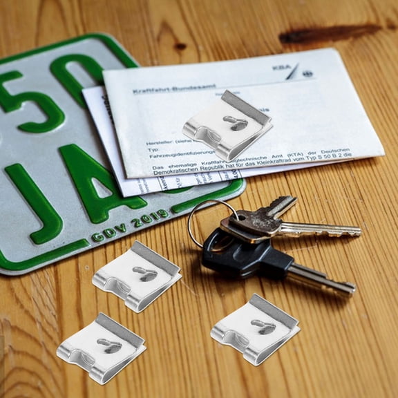 Luxshiny 100Pcs Car Body Clips Silver Zinc Alloy for Effective Automotive Use