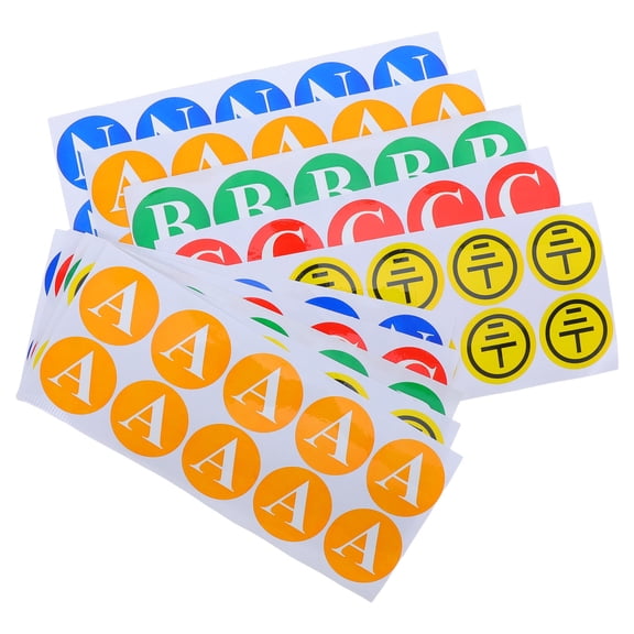 Luxshiny 100Pcs Electrical Phase Identification Stickers Multi Color Waterproof Ground Symbol Labels