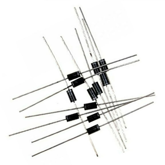 Luxshiny 100Pcs Inline Package In4007 Rectifier Diode 1A 1000V Fast Recovery for Electronics Circuits