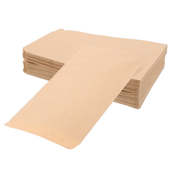 Luxshiny 100Pcs Small Seeds Envelopes Khaki Paper Packets for Gardening