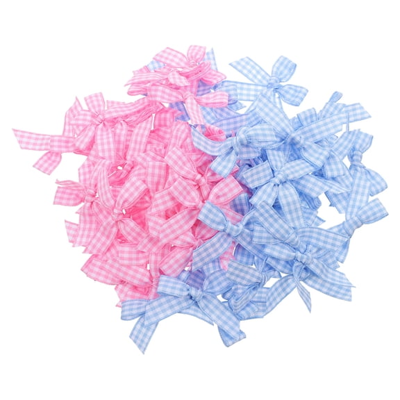 Luxshiny 100 Pieces Polyester Bowknot Decorations for Crafting, Sewing, Wrapping and Accessories