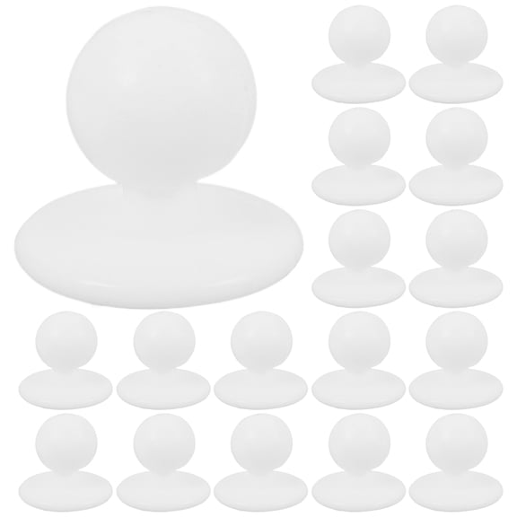 Luxshiny 100Pcs Round Ball Shape Plastic Buttons for Chef Clothes DIY Sewing