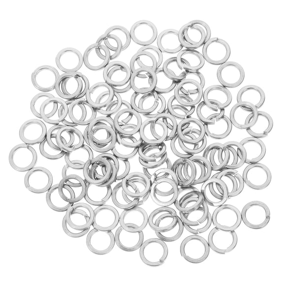 Luxshiny 100 Pieces 304 Stainless Steel Spring Washers for Craftsmen, Handyman, and Projects