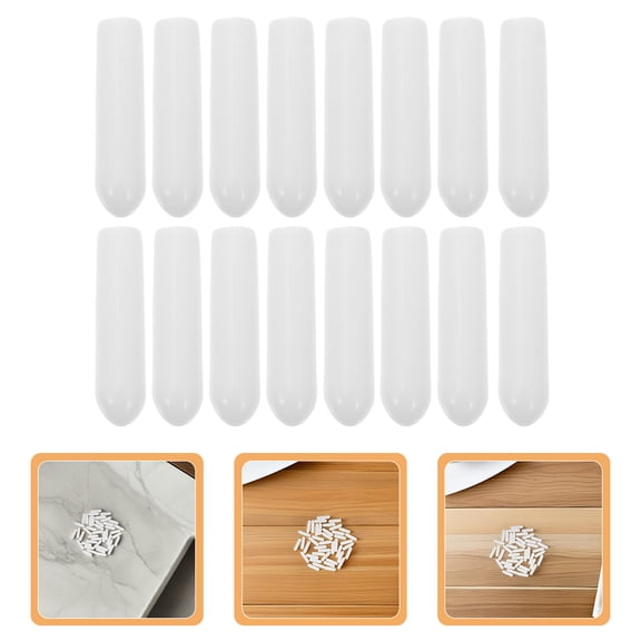 Luxshiny 100Pcs White Dishwasher Prong Rack Dust Caps Plastic Flexible Covers for Rack Scratch Protection