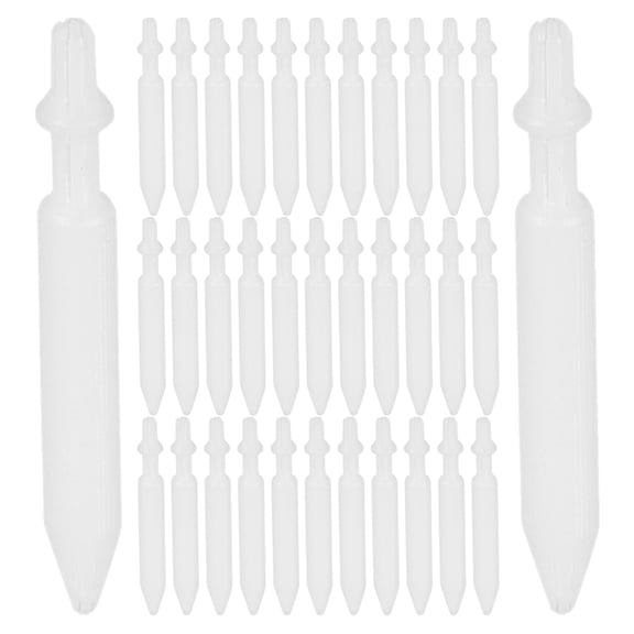 Luxshiny 100Pcs White Nylon Marker Nibs Replacement Tips for Acrylic and Oil Based Paint Markers Smooth Use
