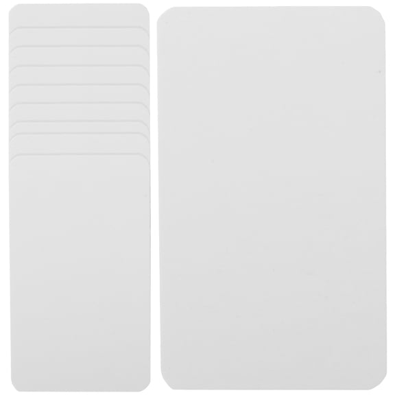 Luxshiny Blank Paper Flashcards White for Studying and Note Taking At Home Or Office 100Pcs