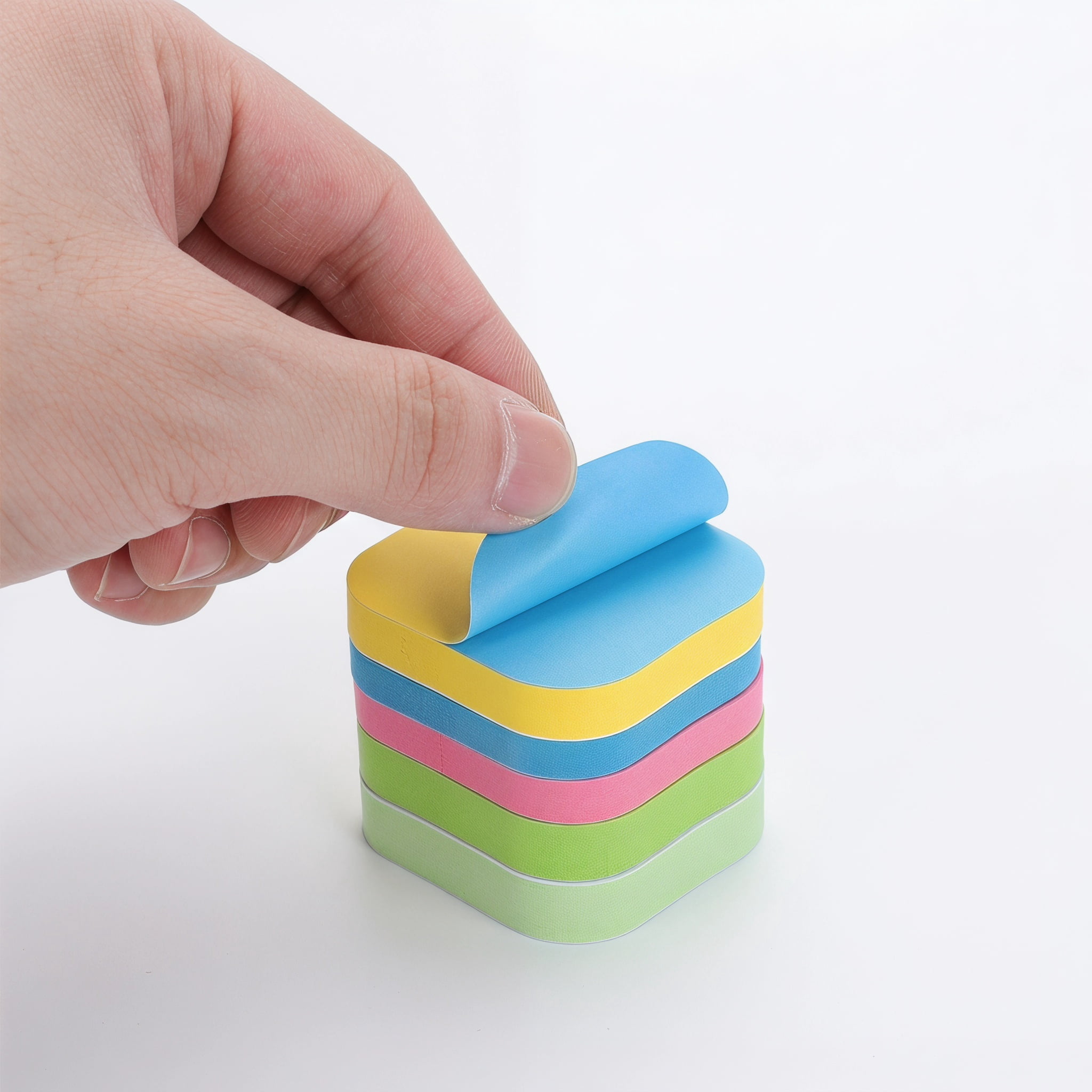 Luxshiny Multi-Colored Sticky Memo Pads Round Adhesive Notes for ...