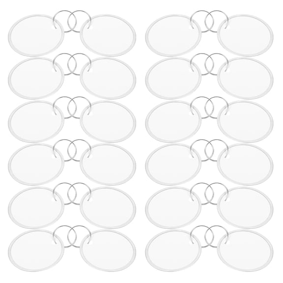 Luxshiny 100pcs Circular Paper Labels With Metal Rings For Identifying Pet Items