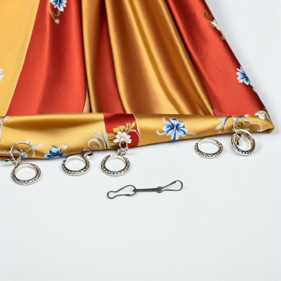 Luxshiny 100pcs Curtain Clip Rings Iron Black Curtain Track Clips For Removal In DIY Craft Projects