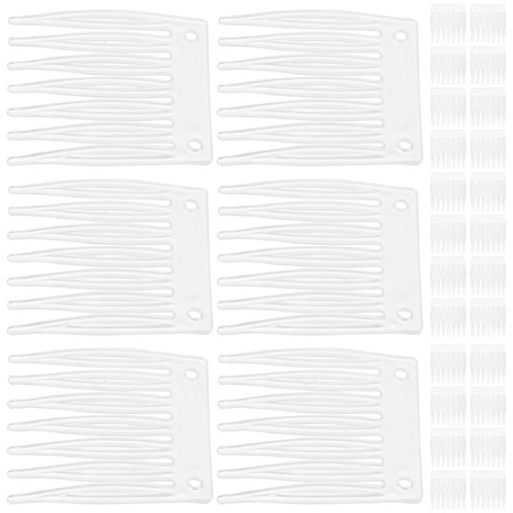Luxshiny 100pcs Mini Hair Combs Plastic Hair Clips for Wigs Daily Use for Women