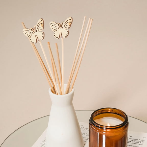 Luxshiny 10Pack Butterfly Diffusers Sticks Wood for Friends