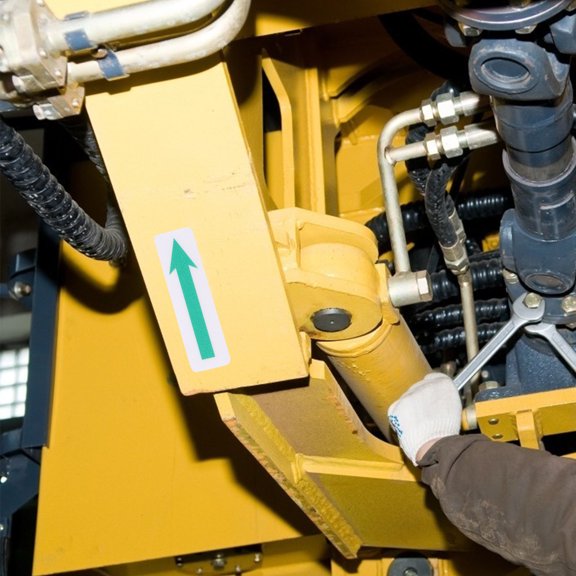 Luxshiny 10Pcs Adhesive Arrow Stickers for Wall and Floor Left Direction Marking Warning Sign