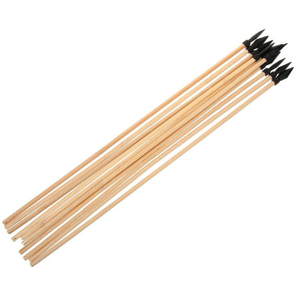 Luxshiny Fake Cosplay Arrows Throw Pot Arrows Wood 10Pcs