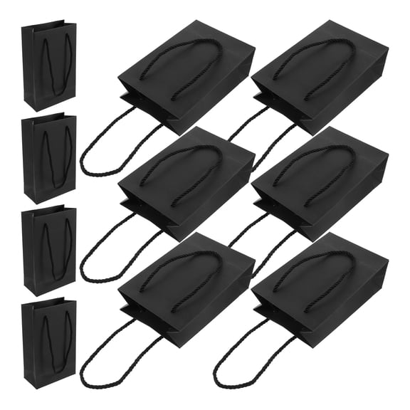 Luxshiny 10Pcs Bags Paper Wrapping Bags with Handles for Birthday and Party
