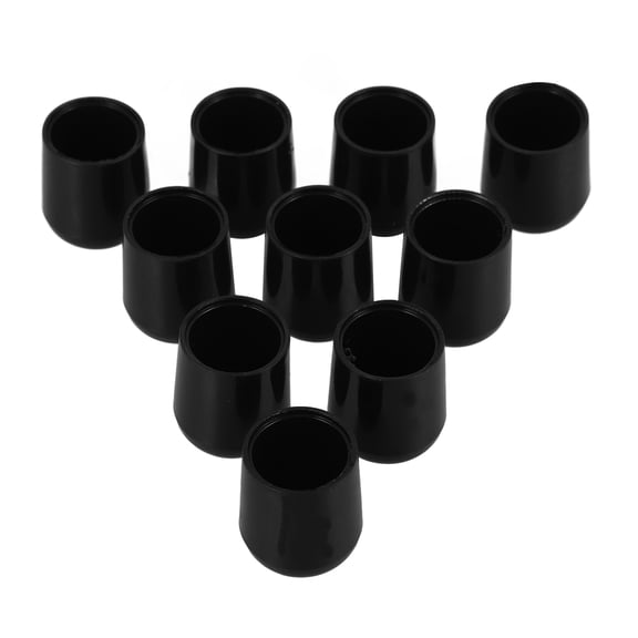 Luxshiny 10Pcs Black Chair Leg Caps Noise Reducing Furniture Feet Covers for Home Indoor Use