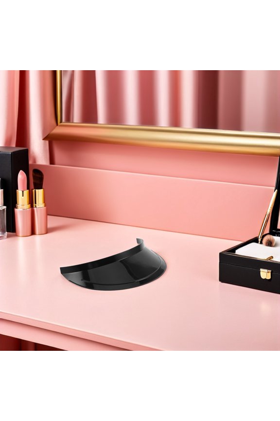 10Pcs Black Flat Brim Hat Shaper Insert Plastic Hat Visor Replacement for Performance Hats