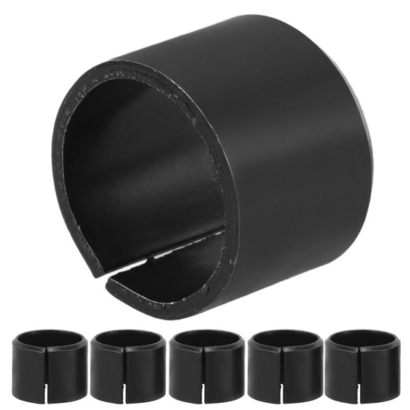 Luxshiny 10Pcs Black Steel Car Wheel Hub Centric Ring Set for Precision Alignment and Durable Use