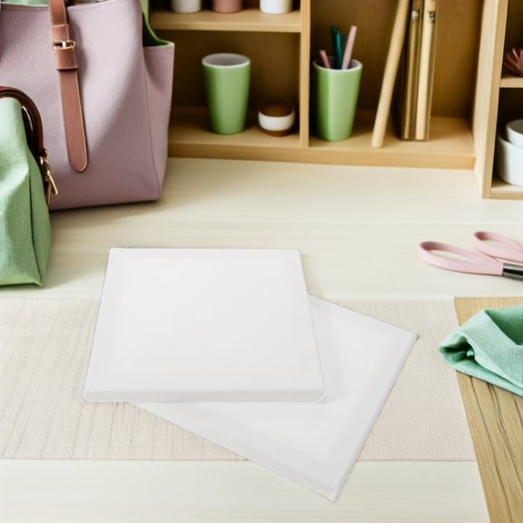 Luxshiny 10Pcs Canvas Panels with Strong Wood Frames for Painting and Art Display