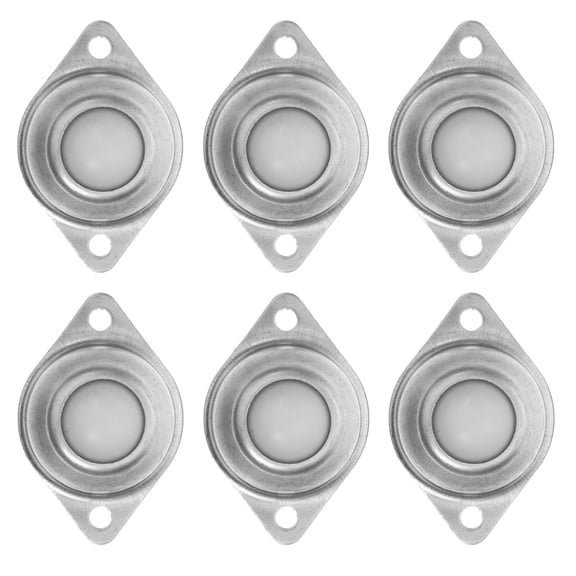 Luxshiny 10Pcs Carbon Steel Roller Ball Transfer Bearings for Transmission Systems with Galvanized Iron Frame