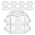thumbnail image 1 of Luxshiny 10-Pack Clear Glass Orb Stands, Stable Decorative Sphere Holders, Easy No-Tool Assembly for Display, 1 of 8