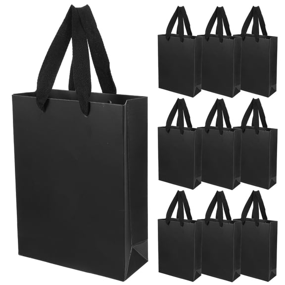 Luxshiny 10Pcs Convenient Wrapping Bags Black Paper Flower Storage For Florists