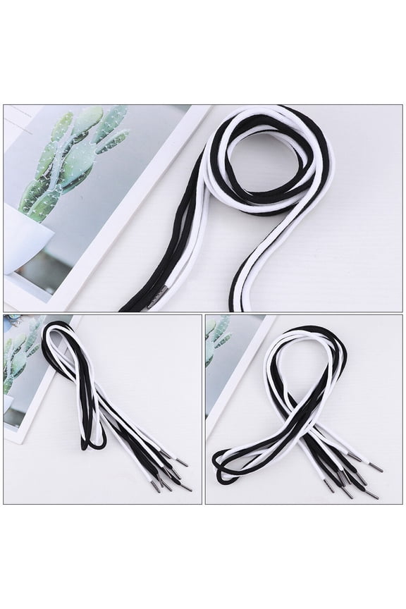 10Pcs Simple Cotton Drawstring Replacement for Clothes Pants and Hoodies