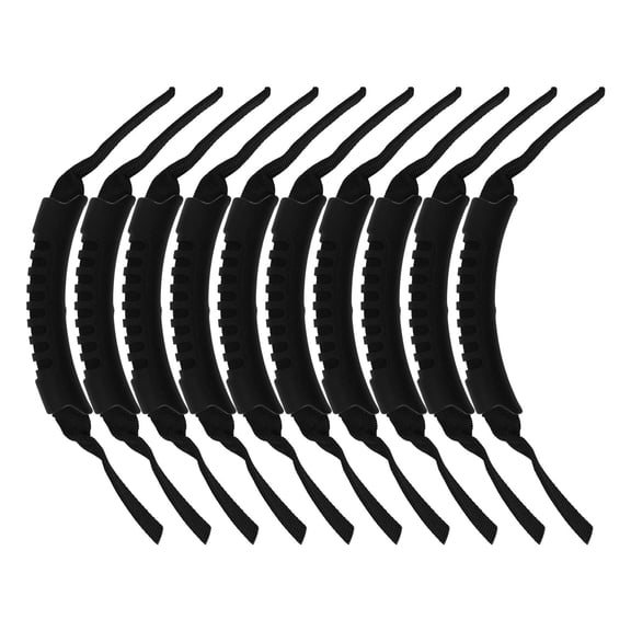 Luxshiny 10Pcs Durable Kayak Handle Black Soft Rubber Easy to Install for Kayaking