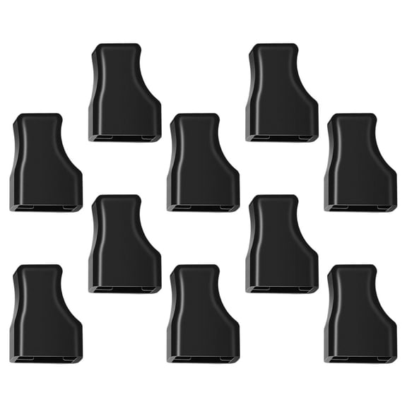 Luxshiny 10Pcs Easy Install Black Silicone Syrup Pump Tip Caps for Coffee Soda and Olive Oil Bottles