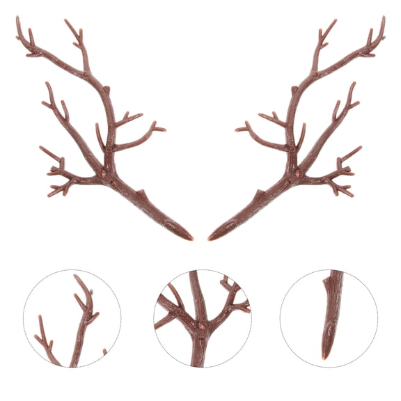 Luxshiny Set of 10 Artificial Dried Coffee Branches Plastic Twigs for Vase Filler and Home Decoration Accents