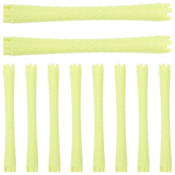 Luxshiny 10 Pcs Hair Perming Rods Flexible Plastic Design for Travel Use