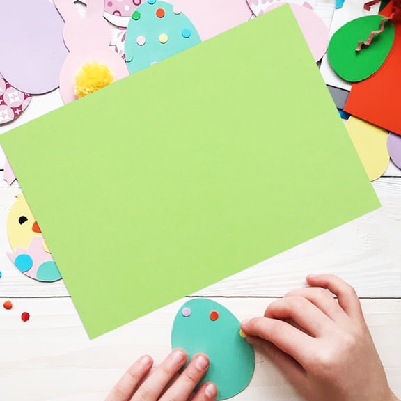 Luxshiny 10Pcs Green Card Stock Paper for Writing Die Cutting and Scrapbooking Craft Supplies