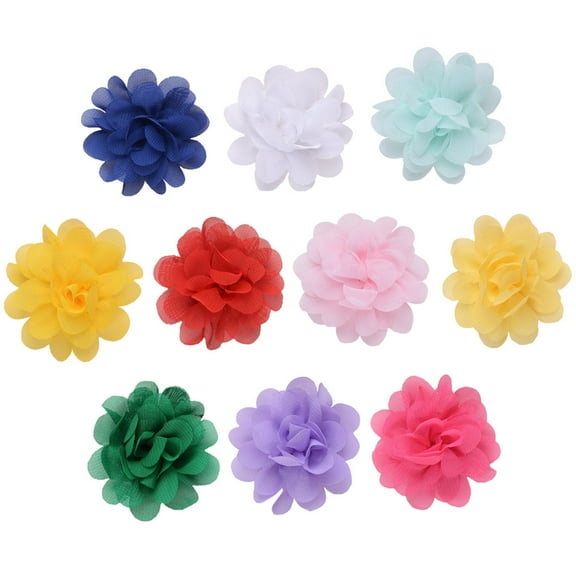 Luxshiny 10Pcs Floral Hairpin Decorative Hair Clip for Girls Assorted Color Headdress