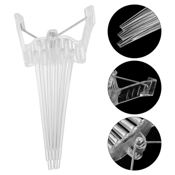 Luxshiny 10Pcs Hair Volume Comb Lifter Clips for Bangs with Comfortable No Mark Grip