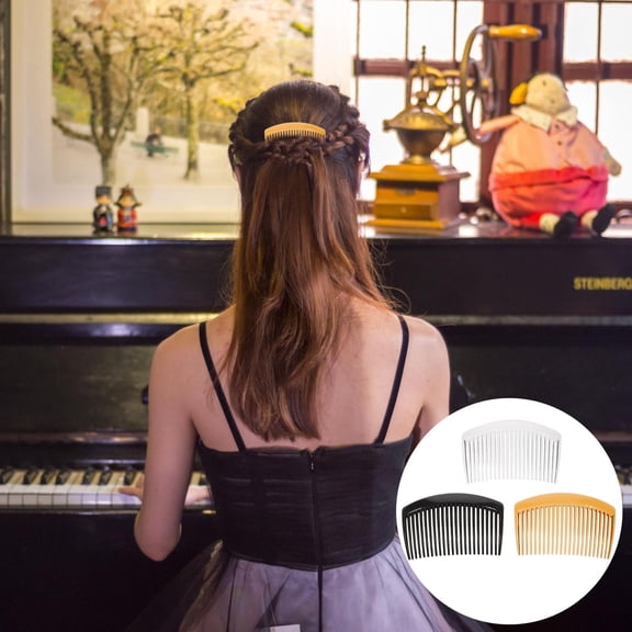 Luxshiny 10Pcs Hairdressing Comb Plastic Smooth Detangling for All Hair Types